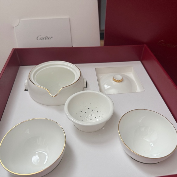 NEW Cartier Tea Set For 2 - Picture 2 of 6